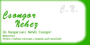csongor nehez business card