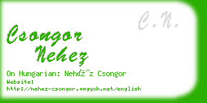 csongor nehez business card